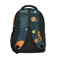 Svemirska planeta Kawaii set školski ruksak udobne uzorke putne torbe sa bočnim džepovima za putovanja