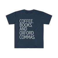Knjige za kafu i Oxford zarez Unise majica S-3XL Grammar Naci