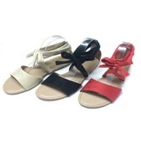 Audebana moda čipka u gladiatoru ravne sandale ljetne plažne cipele