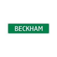 Beckham Boys Dječji naziv Pismo Ispisano naljepnica Zatvoreni vanjski zidni ukras ukras aluminijski metalni znak 4 x13.5