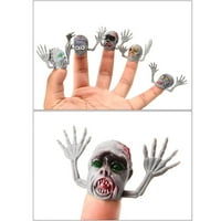 MINI GHOST glava prst lutkačka igračka plastična ghost glava prstenje prstenje igračke crtani poklopac