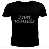 Bling rhinestone ženska majica vjenčanje upravo oženjen jrw-111