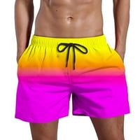 Safuny muške gaćice sa džepovima Ljeto elastično struk za uklanjanje struka Modni klirens trendy pantalone Moda dugačka traka Prodaja tropska havajska plaža Pink XXL