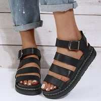 Ženske sandale Nove guste udobne cipele za plažu Ljetne casual gole remenske sandale kožne tkanine Podesivi