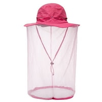 Puuawkoer net šešir skriven sa mrežom vanjskim šeširom za sunčanje kašika za bejzbol kap, odjeća obuća i dodaci Jedna veličina vruće ružičaste
