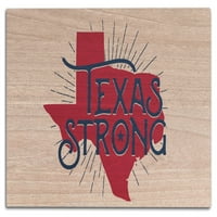 Texas Strong, Retterepress breza Wood Wall znak