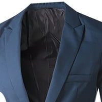 Yanhoo MENS Business Blazers Casual Sport Coat Gumb Oucket Jakna Slim Fit inched rever lagane jakne