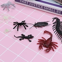 Simulacijske plastične greške lažni pauci Scorpion leti Bat za Halloween Party Favors Dekoracija