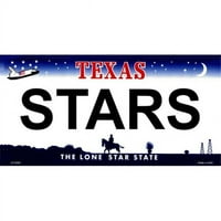 - Teksaške državne pozadinske registarske tablice - zvijezde