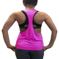 Ženski izrez rezervoara za vrat na vrhu Sport joga bez letnjeg mišićnog košulja Ljetni treninzi
