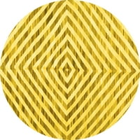 Ahgly Company u zatvorenom okruglom sažetkom žute prostirke savremene površine, 5 'kruga