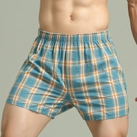 Lopecy-Sta Men Casual modne patchwork plairane kratke hlače i tajice Boxers Gatches Gather Donje rublje