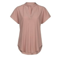 Ženske košulje Žene Ljeto Šifon kratki rukav Ležerne košulje za bluzu Majica Pink XL