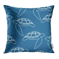 Životinjska morska kornjača vodeni crtani lik u boji Kreativni slatki ronilački jastučni kaput