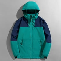 Hvyesh Fall bavi ženskom jaknom s kapuljačom, laganom aktivnom kabanom na otvorenom, pakiranje kišne jakne Vodootporni vjetar za toplim zimskim kaputom za planinarenje