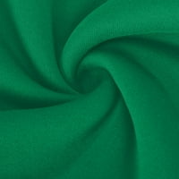 Dupeća dukseva za žene Grafički dizajn Duge dugih rukava Žene Ležerne prilike sa labavim majicama u boji za vanjsku, zelenu, l