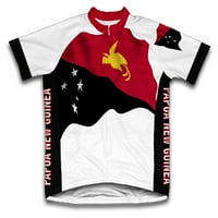 Papua Nova Gvineja zastava za biciklizam kratkih rukava za muškarce - veličina XL