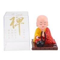 Monk figurica, solarna budista monk lutka svijetle boje Plastika za hotel