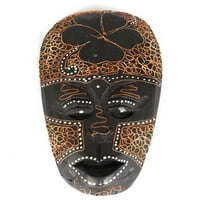 Tribal Tiki Mask 8 W hibiskus - primitivna umjetnost