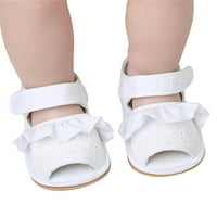 Djevojke otvorene nožne ruffles cipele prve šetače cipele ljetne male ravne sandale djevojke sandale