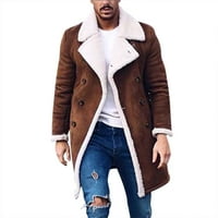 Jakna Zimska dugačka muška odjeća Dugme za kaput za cijev vuna pametni rovovi Muški kaputi i jakne
