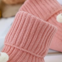 Entyinea Baby Girls Boys Socks Bulk Maw Cut Čarape za djecu Toddler l Crvena crvena