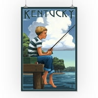 Kentucky - Boy Ribolov - umjetničko djelo za novinare fenjera