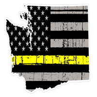 Washington State Tanki žuti linijski otpremni naljepnica Vinil naljepnica za naljepnice za kamione prijenosna prenosna prozora