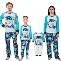 Goowrom Family Božićni pidžami Podudarni setovi Xmas Usklađivanje PJS za odrasle djeca za odmor Xmas