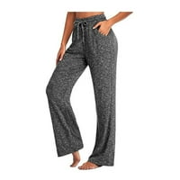 Deagia elastična vezati pantalone za žene pune dužine hlače casual hlače joga hlače Brze sušenje pantalona
