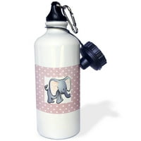 Predivan baby slon na isprekidanoj bočici za sportsku vodu Pink Oz WB-37285-1