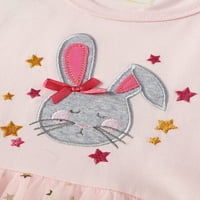 Avamo Baby Swing Short Haljina za zabavu Cartoon Carne Dresses Toddler Rabbit Štampano ljeto