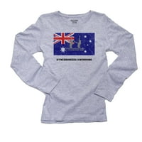 Australija - Olimpijsko - sinhronizovano kupanje - zastava - Silueta ženska majica dugih rukava
