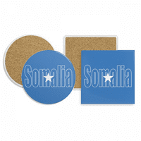 Somalia Country zastava Naziv Coaster Cup Holder Apsorbent Stone Cork Base Set