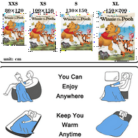 Winnie The Pooh baca pokrivač Popularno pokrivač posteljina super meka za žene