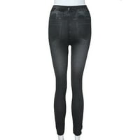 Aurouralne pantalone za žene čišćenje Žene Ležerne prilike visoke struke Široke noge Palazzo hlače Jeans