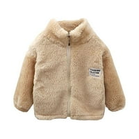 Aoochasliy kaputi za djevojke dječaci bave zimskom baršunastom jaknom Coral Velvet srednje dječje jakne