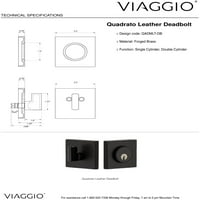 Viaggio qadmltqdc_combo_ motivo čvrsta mesingana pojedinačna vrata za unos vrata