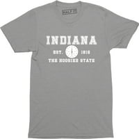 Bloomington Indiana est Hoosier State - Vintage Muška majica