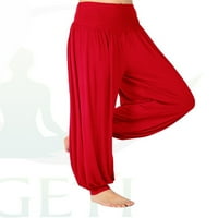 Beiwei Dame Harem hlače Indijske pantalone High Squip Hippie Pant Lounge Actitheard Ženska dna ravna