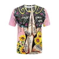 Košulje za čišćenje za žene Ležerne prilike, kratkih rukava Ljeto i jesenski okrugli vrat Majice Modna