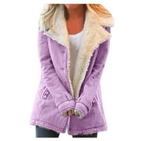 Topli zimski kaputi za žene toplo dugljenu odjeću Revels zimski kompozit visoke plus jakne veličine