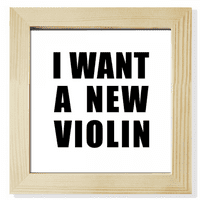 Želite novu violinu Art Deco modni prikaz zidnih tablica okvira