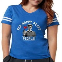 Cafepress - Volim Lucy Happy Pappy Pep - Ženska fudbalska majica