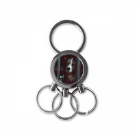Dog ljubimac životinja usamljena slika od nehrđajućeg čelika metalna lanac prstena za ključeve za ključeve ključeva