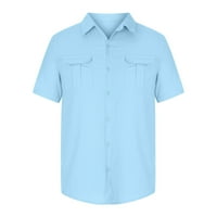 Kakina s Ljetne košulje za muškarce čišćenje Muška modna kuća od pamučnog posteljina kasutne majice