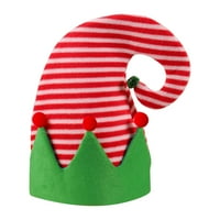 Santa Hat Clearence Bell Božićni šešir, Božićni predmeti ukrašavanja, prugasti ukrasi za patchwork rat