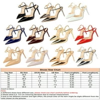 Daeful Womensppy Sandal šiljasti pete sandale za pete za gležnjeve visoke pete Lagane štikle s haljinama