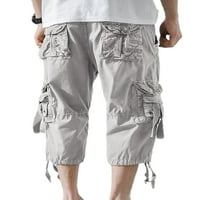 Avamo Muške kratke hlače Casual Vojne elastične gaćice sa više džepova Hip Hop Harem usevi hlače Pješačke