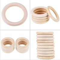 Koaiezne krugovi Prirodni drveni drveni DIY konektori prstenovi za zagradnje DIY